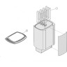 Печь электрическая HARVIA SOUND M90E STEEL без пульта HMSE900400R